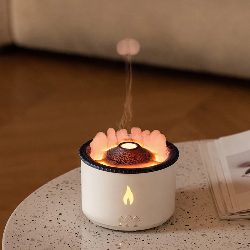 USB Volcano LED Aroma Humidifier Diffuser