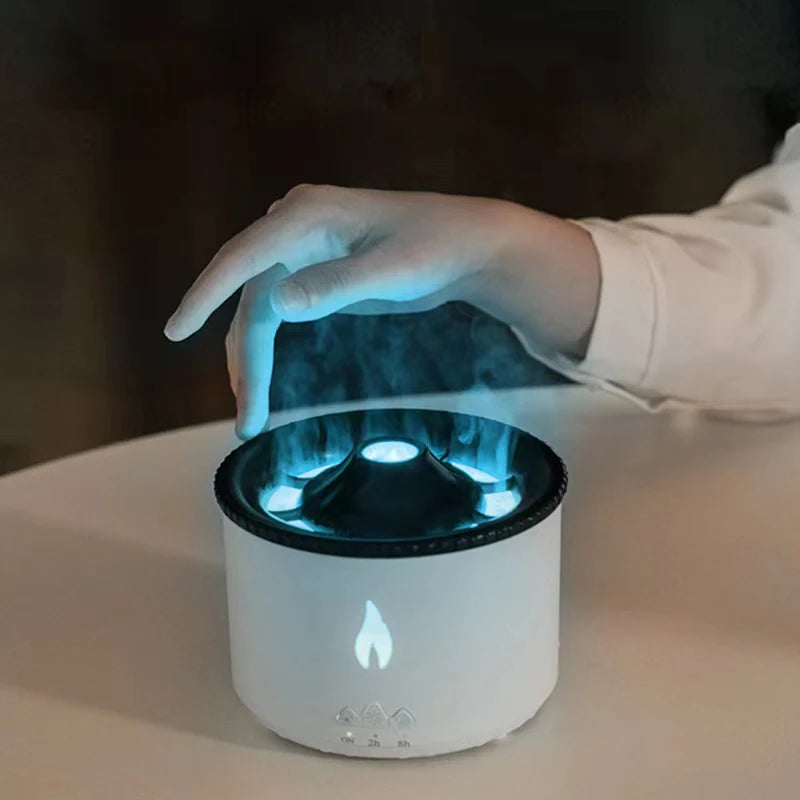 USB Volcano LED Aroma Humidifier Diffuser