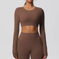 Women's Long Sleeve Padded Sports Yoga Top
