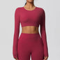 Women's Long Sleeve Padded Sports Yoga Top