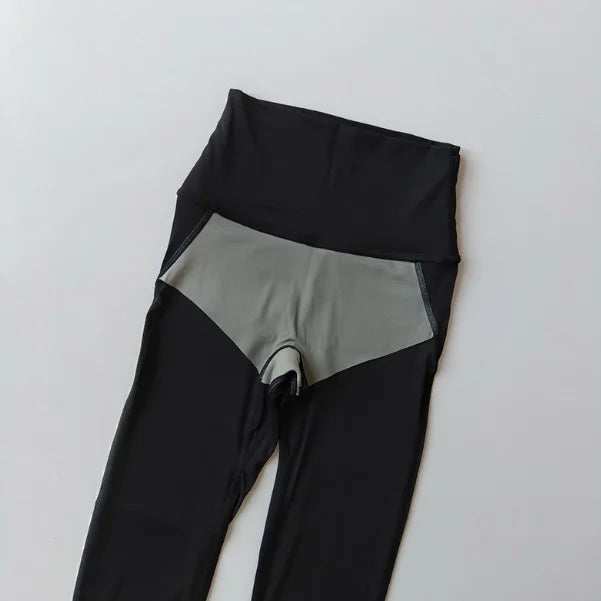 Women's No Underwear Needed Yoga Pants with Pockets High Waisted 7/8 Workout Leggings Naked Feeling