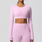 Women's Long Sleeve Padded Sports Yoga Top