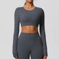 Women's Long Sleeve Padded Sports Yoga Top