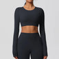 Women's Long Sleeve Padded Sports Yoga Top