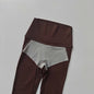 Women's No Underwear Needed Yoga Pants with Pockets High Waisted 7/8 Workout Leggings Naked Feeling