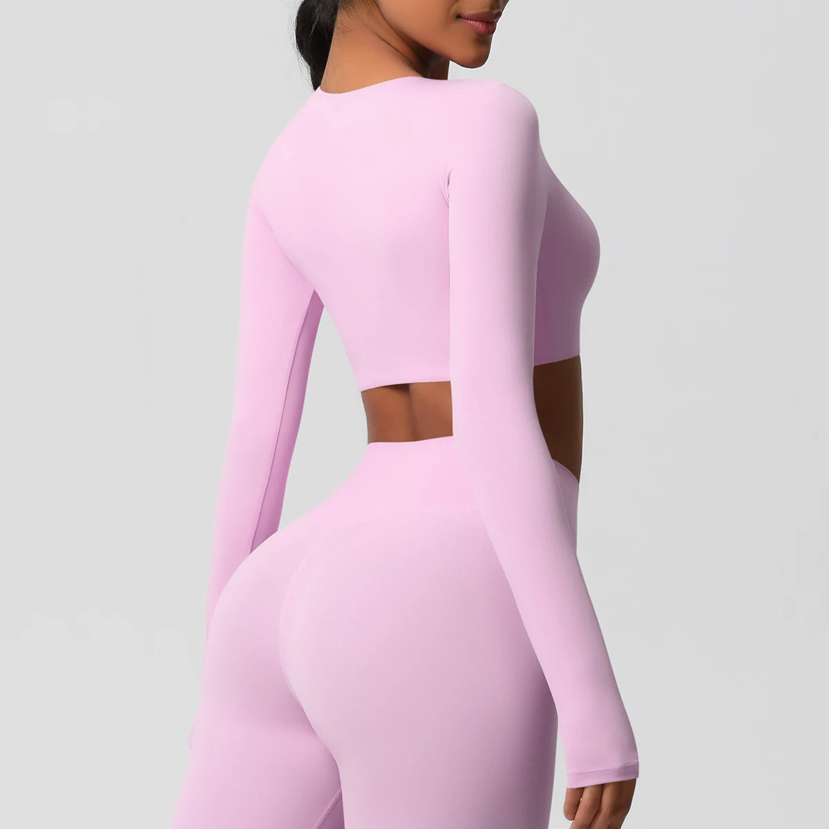 Women's Long Sleeve Padded Sports Yoga Top