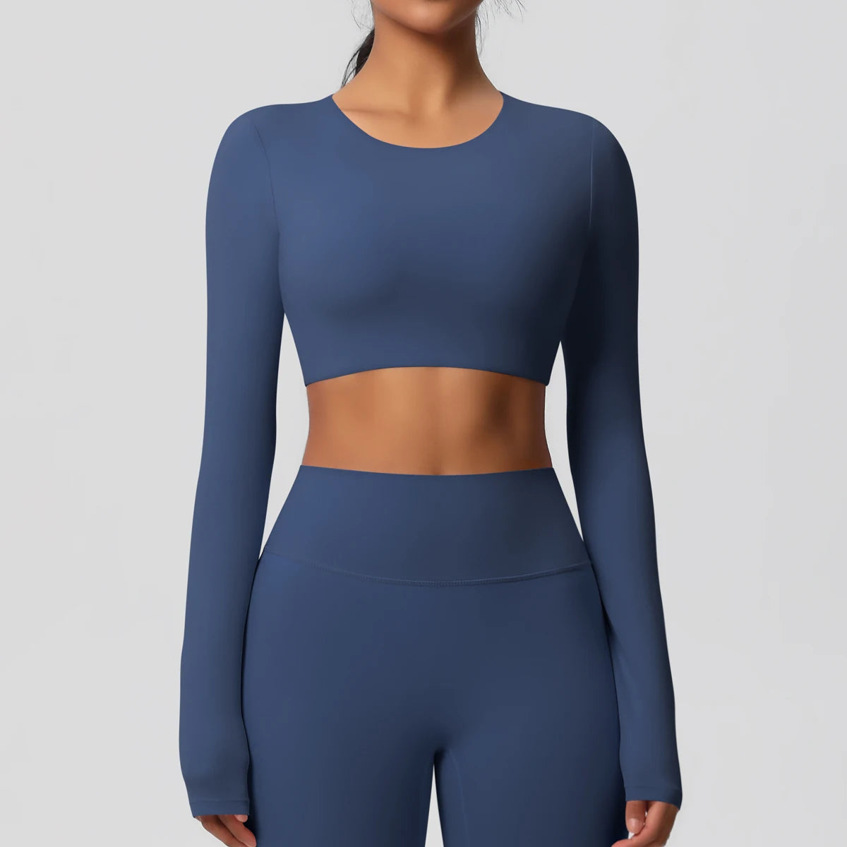 Women's Long Sleeve Padded Sports Yoga Top