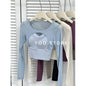 Women's Hollow-Out Long Sleeve Yoga Top with Chest Pad