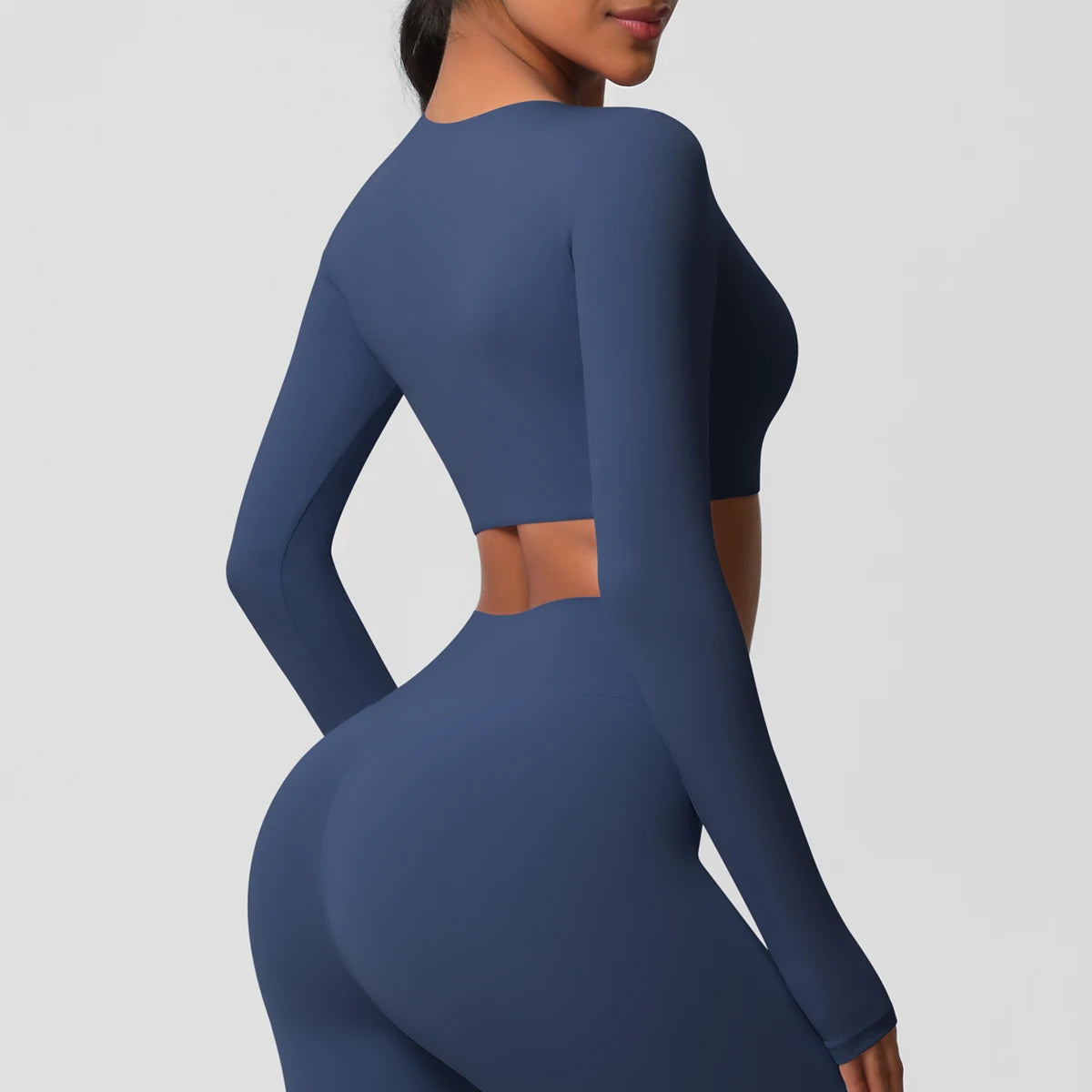 Women's Long Sleeve Padded Sports Yoga Top