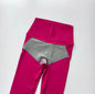 Women's No Underwear Needed Yoga Pants with Pockets High Waisted 7/8 Workout Leggings Naked Feeling
